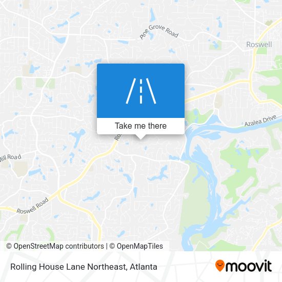Rolling House Lane Northeast map