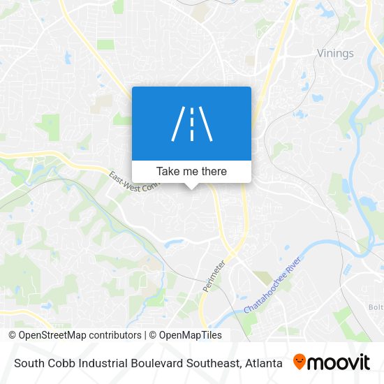 Mapa de South Cobb Industrial Boulevard Southeast