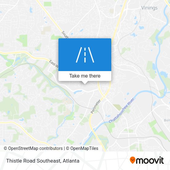 Thistle Road Southeast map