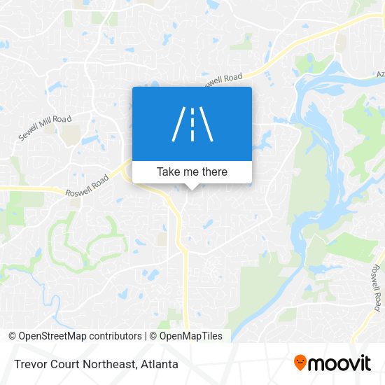 Trevor Court Northeast map