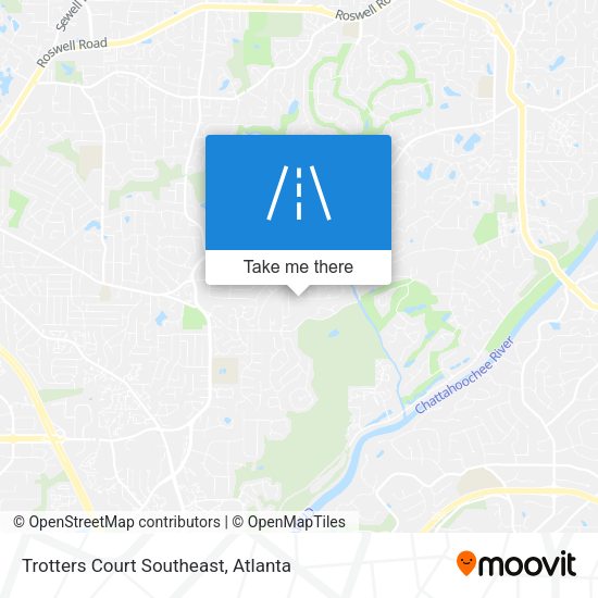 Trotters Court Southeast map