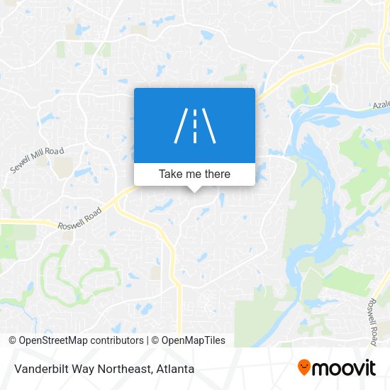 Vanderbilt Way Northeast map