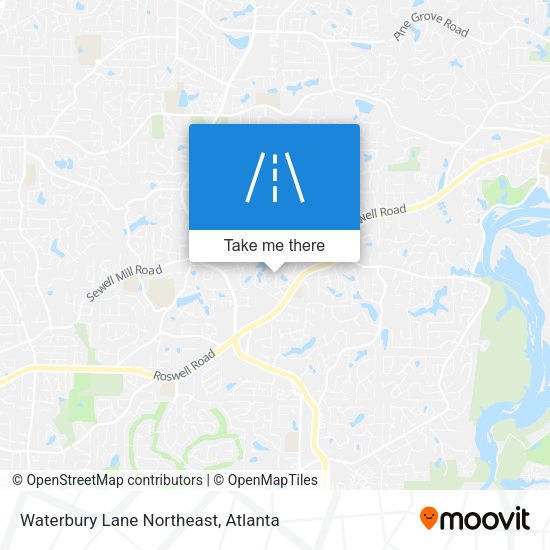 Mapa de Waterbury Lane Northeast