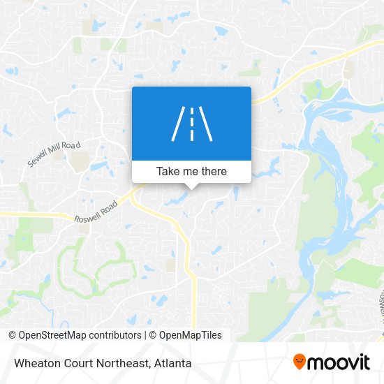 Mapa de Wheaton Court Northeast
