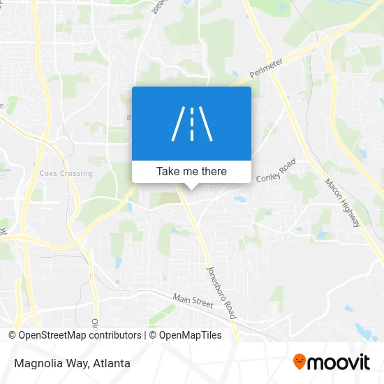 Magnolia Way map