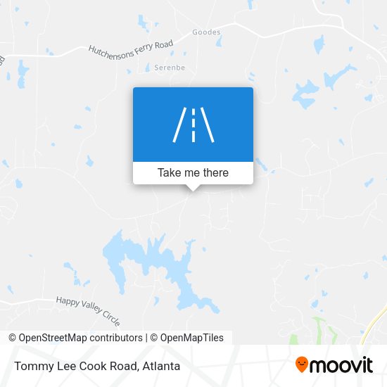 Mapa de Tommy Lee Cook Road