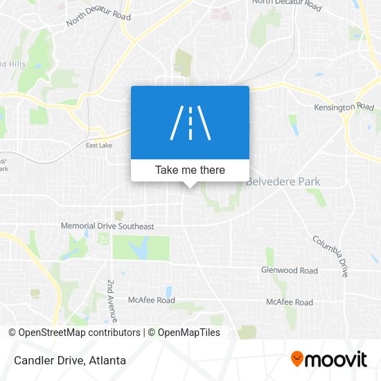 Mapa de Candler Drive