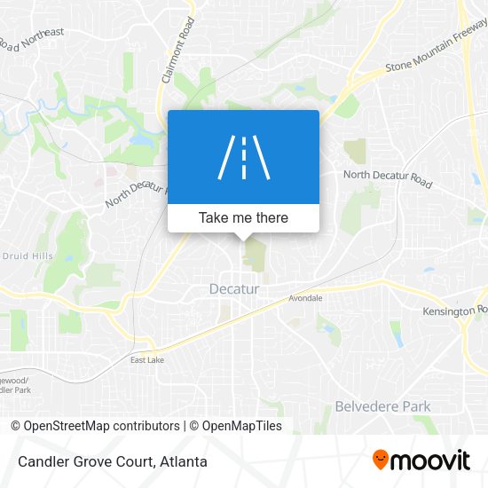 Mapa de Candler Grove Court