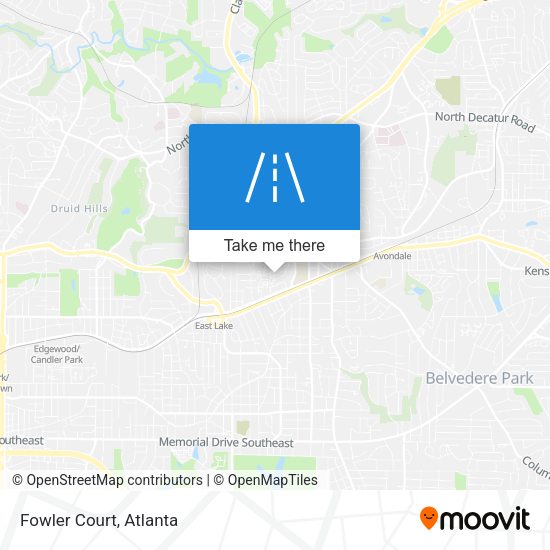 Mapa de Fowler Court