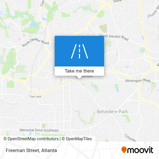 Freeman Street map