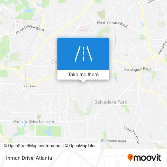 Inman Drive map