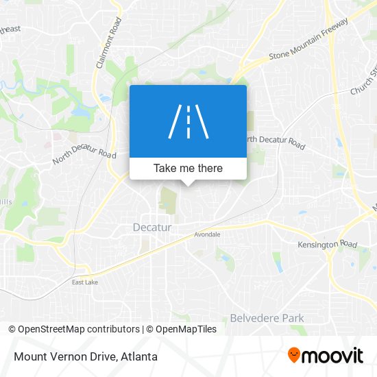 Mount Vernon Drive map