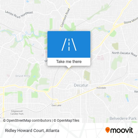 Mapa de Ridley Howard Court