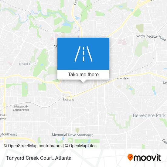 Tanyard Creek Court map