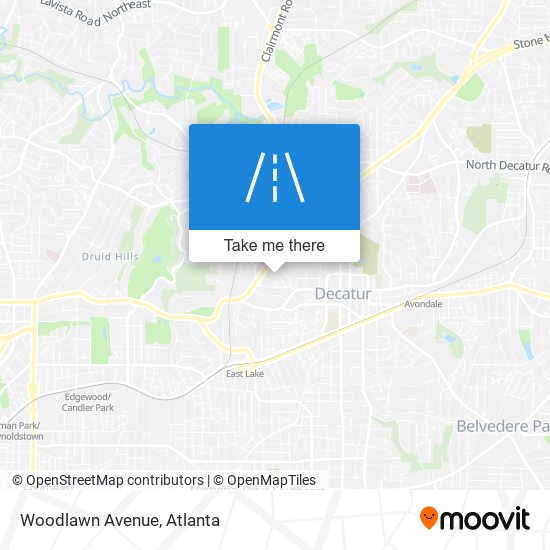 Mapa de Woodlawn Avenue