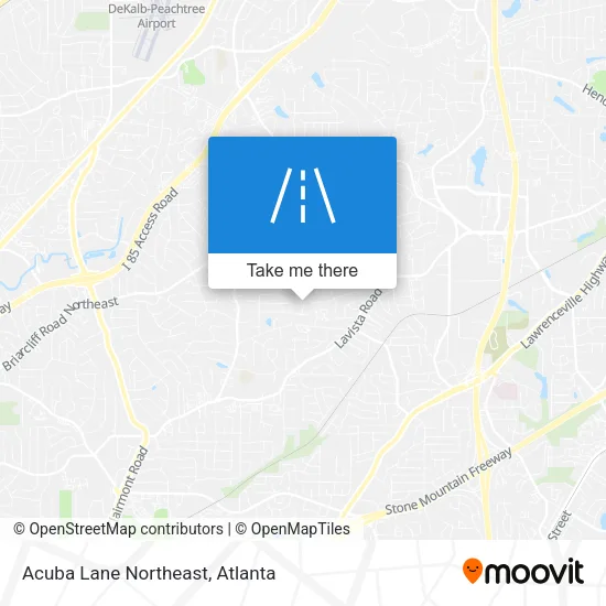 Acuba Lane Northeast map