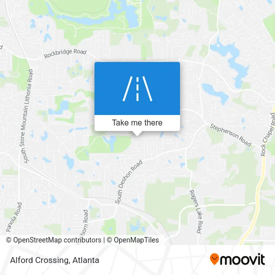 Alford Crossing map