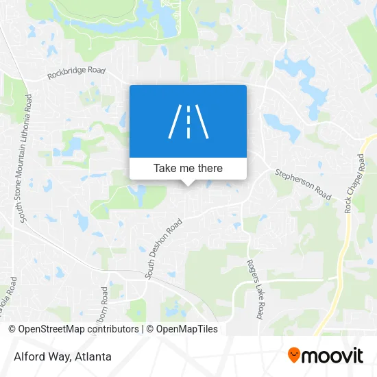 Alford Way map