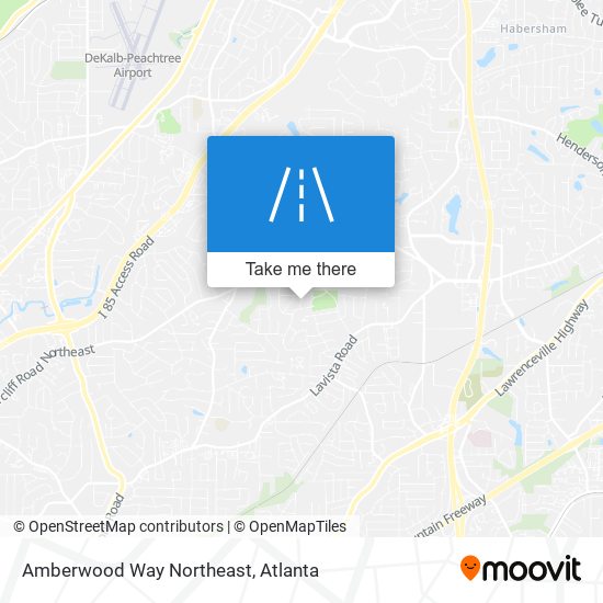 Amberwood Way Northeast map