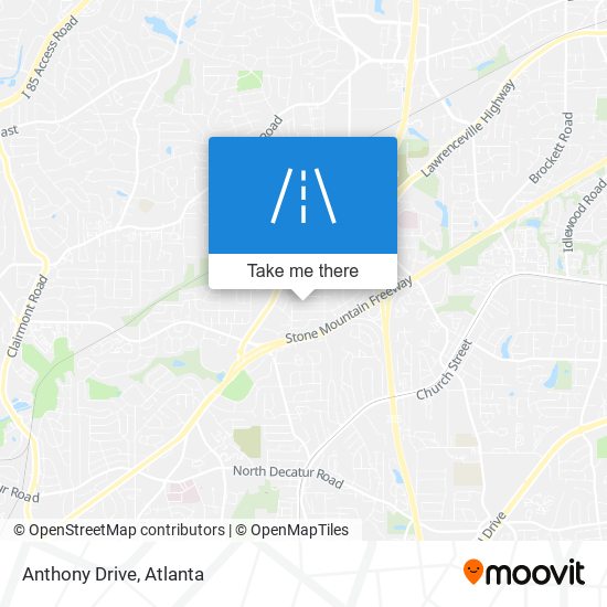 Anthony Drive map