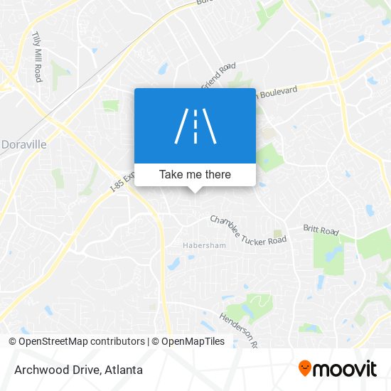 Mapa de Archwood Drive