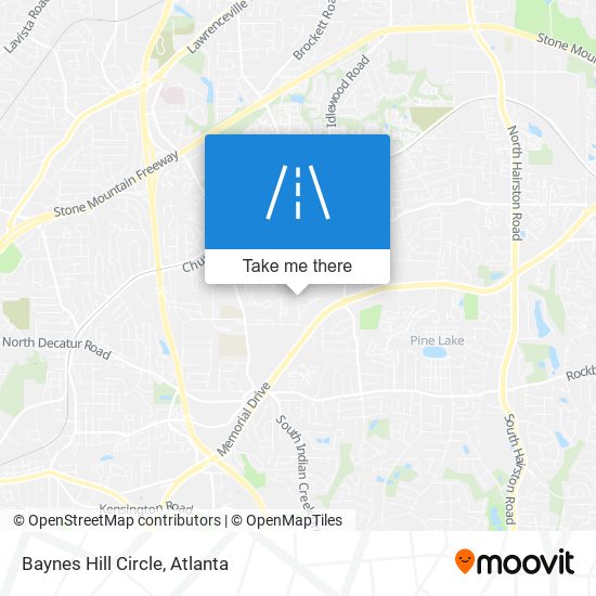 Mapa de Baynes Hill Circle