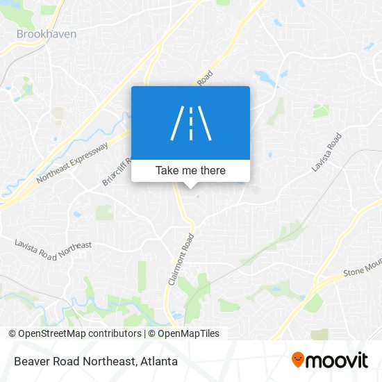 Mapa de Beaver Road Northeast