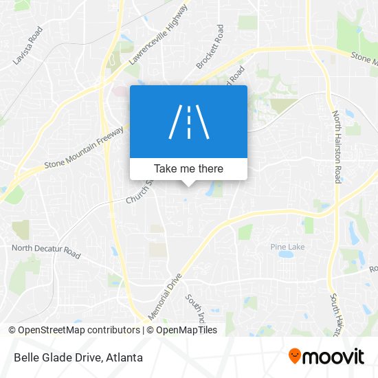 Belle Glade Drive map