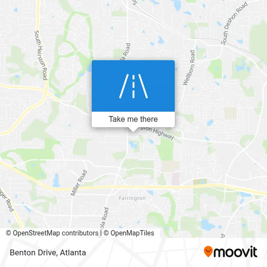 Benton Drive map