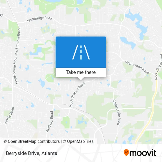 Berryside Drive map