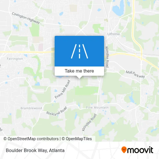 Boulder Brook Way map