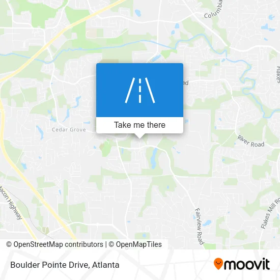 Boulder Pointe Drive map