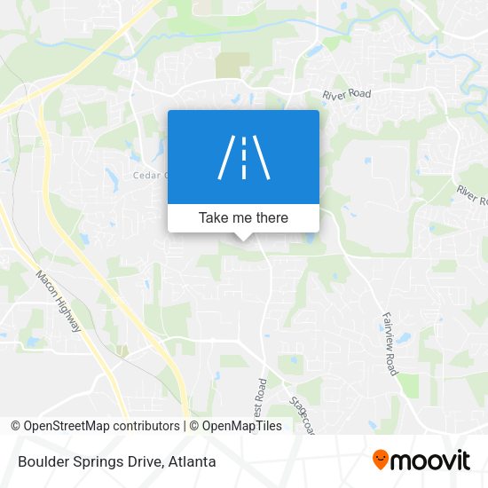 Mapa de Boulder Springs Drive