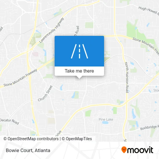 Bowie Court map