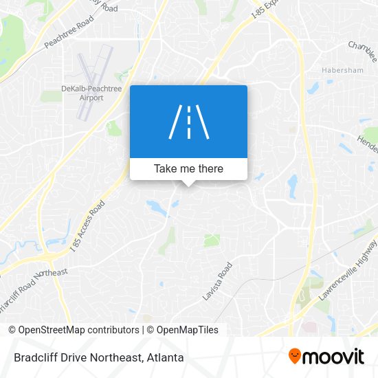 Mapa de Bradcliff Drive Northeast