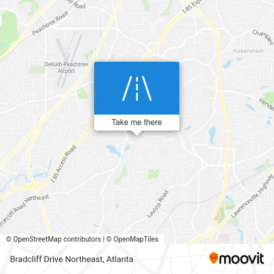 Bradcliff Drive Northeast map