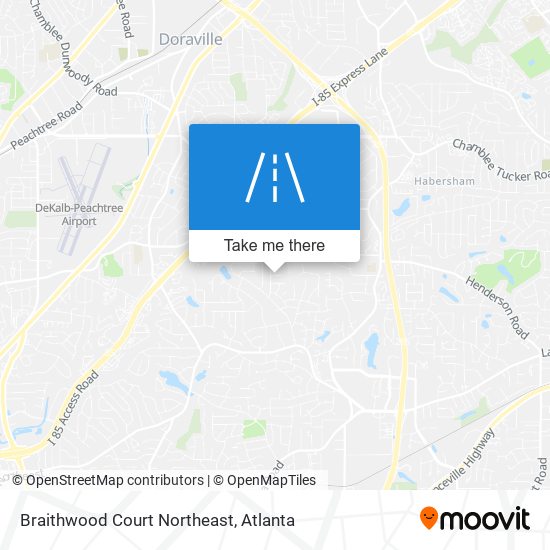 Mapa de Braithwood Court Northeast