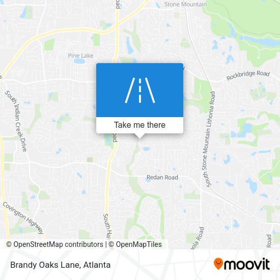 Mapa de Brandy Oaks Lane