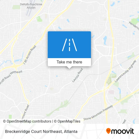 Breckenridge Court Northeast map