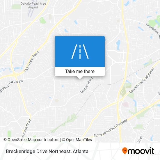 Mapa de Breckenridge Drive Northeast