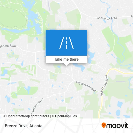 Breeze Drive map