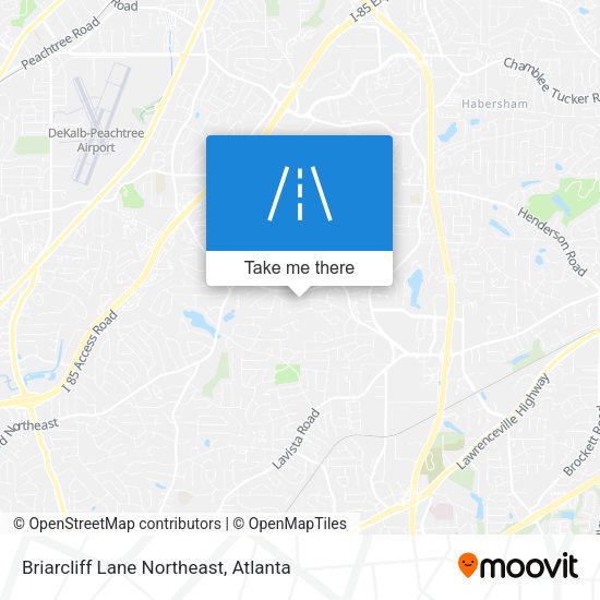 Mapa de Briarcliff Lane Northeast