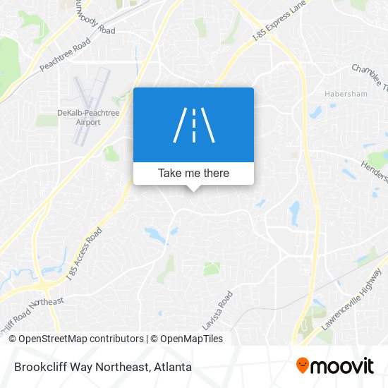 Brookcliff Way Northeast map