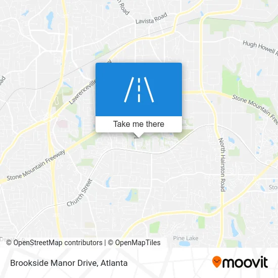 Brookside Manor Drive map
