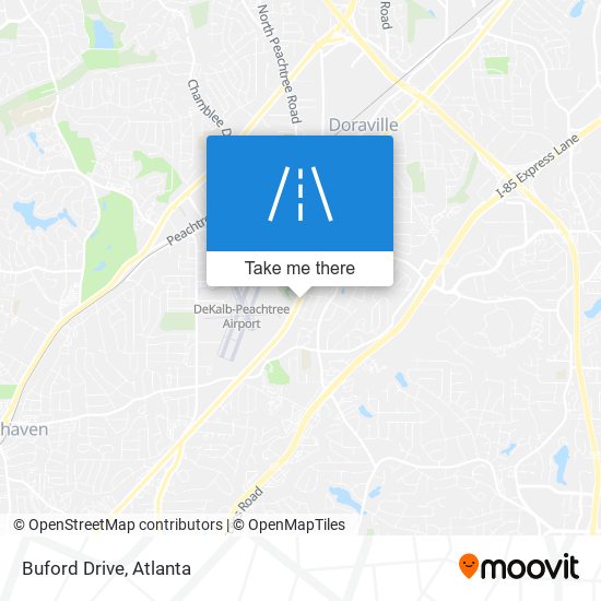 Buford Drive map