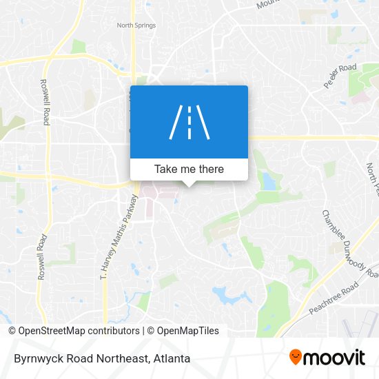 Byrnwyck Road Northeast map
