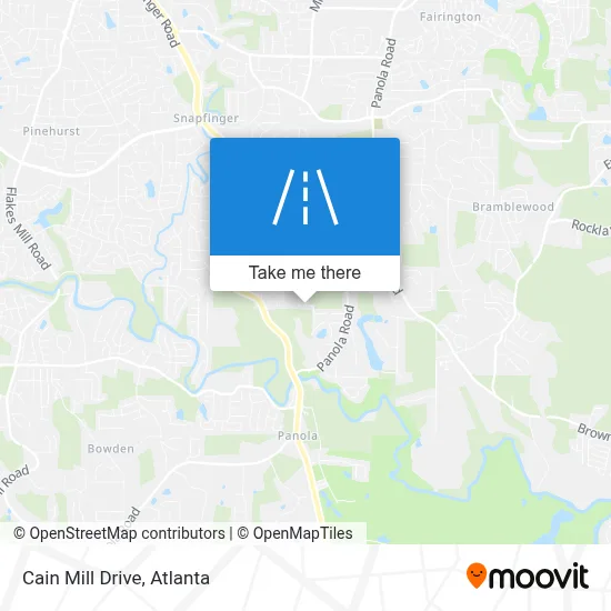 Cain Mill Drive map