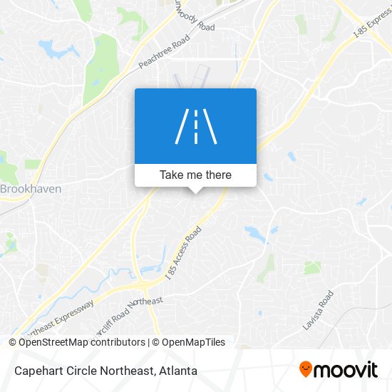 Mapa de Capehart Circle Northeast