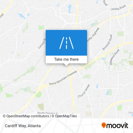 Mapa de Cardiff Way