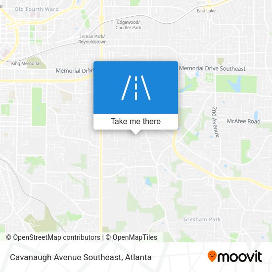 Mapa de Cavanaugh Avenue Southeast